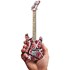 Réplica Guitarra Miniatura Eddie Van Halen 5150 Red White & Black Axe Heaven