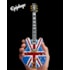 Réplica Guitarra Miniatura Epiphone Union Jack Sheraton Noel Gallagher Oasis Axe Heaven