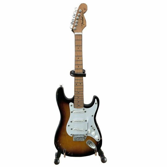 Réplica Guitarra Miniatura Eric Clapton Fender Stratocaster Brownie Axe Heaven