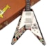 Réplica Guitarra Miniatura Jimi Hendrix Gibson Psychedelic Flying V - Axe Heaven