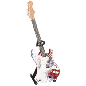 Réplica Guitarra Miniatura Jimi Hendrix Monterey Fender Stratocaster TM Axe Heaven