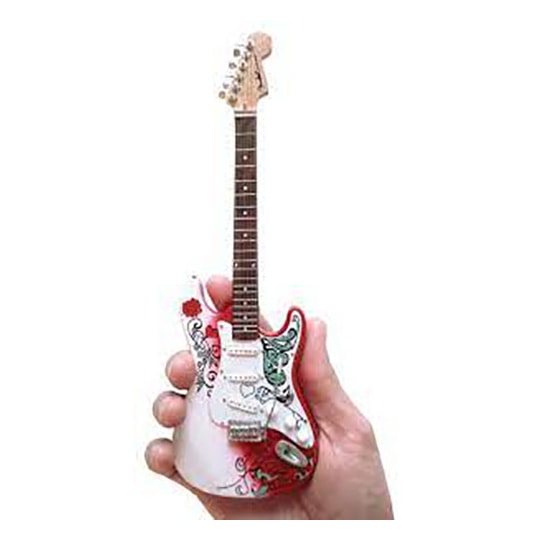 Réplica Guitarra Miniatura Jimi Hendrix Monterey Fender Stratocaster TM Axe Heaven