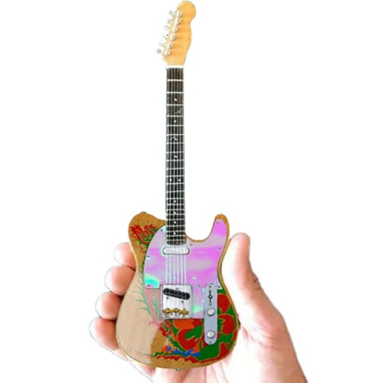 Réplica Guitarra Miniatura Jimmy Page Fender Dragon Telecaster Led Zeppelin Axe Heaven
