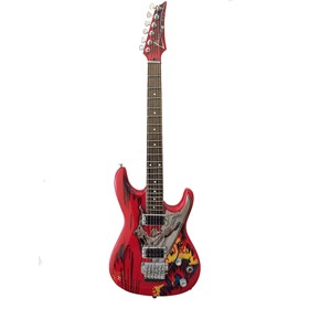 Réplica Guitarra Miniatura Joe Satriani Signature Silver Surfer Axe Heaven