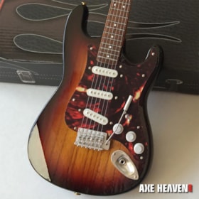 Réplica Guitarra Miniatura John Mayer Sunburst Fender Stratocaster Guitar Tortoise Pickguard Model - Axe Heaven