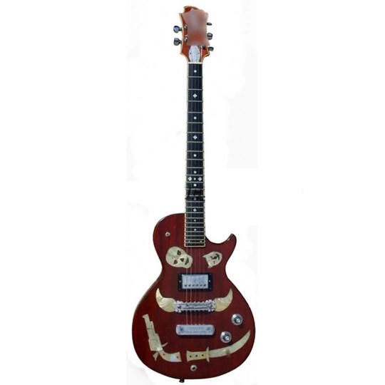 Réplica Guitarra Miniatura Keith Richards 1981 Zemaitis Macabre Rolling Stones Axe Heaven