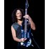 Réplica Guitarra Miniatura Kirk Hammett Ouija Purple Sparkle ESP Metallica Axe Heaven