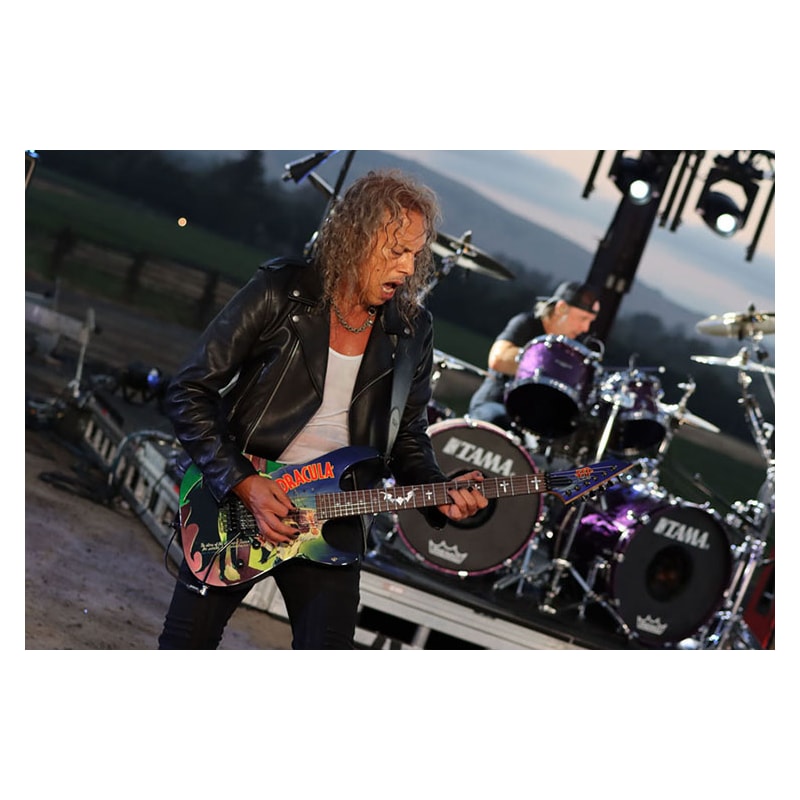 Axman Réplica De Guitarra En Miniatura – Kirk Hammett – Escala 1/4 – Hecha A Mano – Incluye Caja Expositora