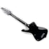 Réplica Guitarra Miniatura Paul Stanley Cracked Mirror Iceman Kiss Axe Heaven