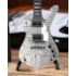 Réplica Guitarra Miniatura Paul Stanley Cracked Mirror Iceman Kiss Axe Heaven