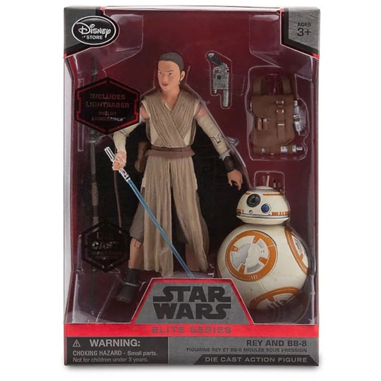 Rey BB-8 com sabre Die Cast Action Figure Elite Series Star Wars Disney Store