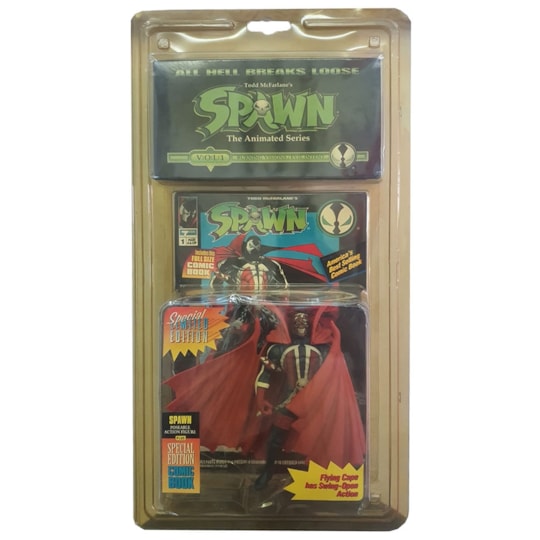1994 McFarlane Spawn Clown Posable Figure Plus Special Edition Comic 1994 McFarlane Spawn Clown Posable Figure Plus Special Edition Comic