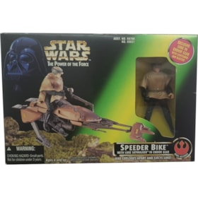 Speeder Bike with Luke Skywalker Power of the Force 2 Star Wars Kenner Hasbro