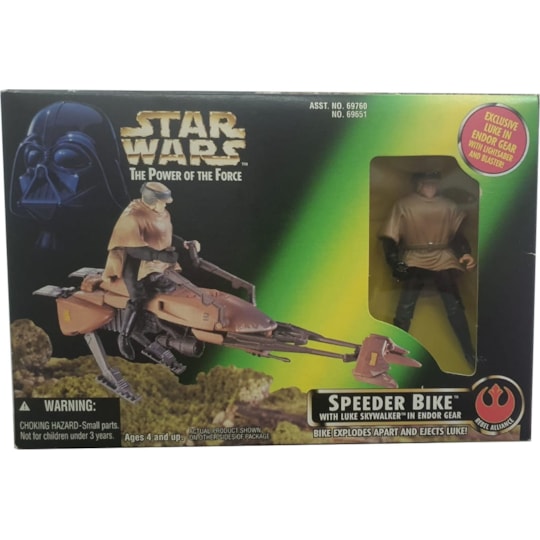 Speeder Bike with Luke Skywalker Power of the Force 2 Star Wars Kenner Hasbro