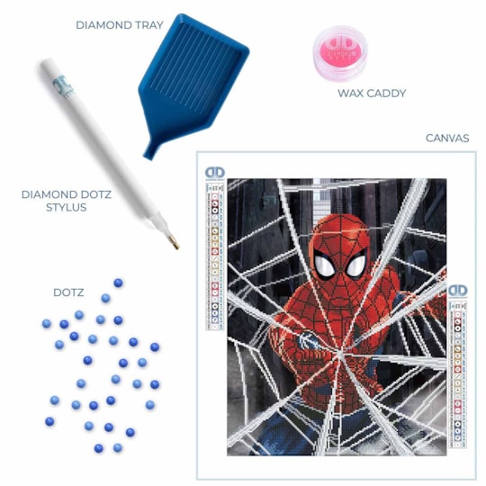 Spider-Man Diamond Painting Kit - Diamond Dotz