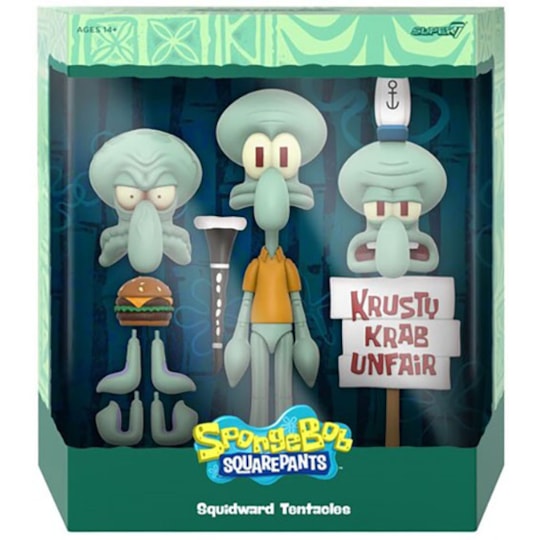Squidward Lula Molusco Ultimates Figure Wave 2 Bob Esponja Super7