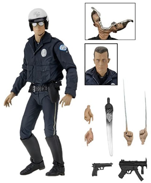 T-1000 Motorcycle Cop Ultimate Figure - O Exterminador do Futuro 2
