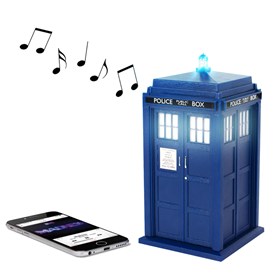 Tardis Bluetooth Speaker Caixa de Som com efeitos sonoros e de luzes Doctor Who Fametek